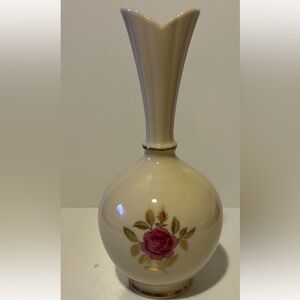 Lenox Rose Bud Vase Classic Vintage 8" pink Rose preowned